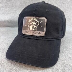 Liberty or Death Mens Black Universal Thread Baseball Hat Skull Patch OSFM